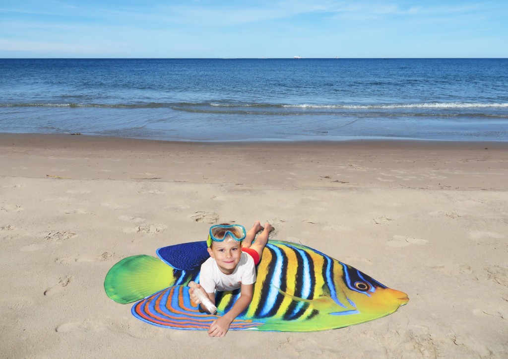 Beach Mat "SunFish" by Liivi Leppik