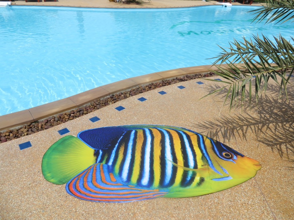 Royal AngelFish, Beach Textile by Liivi Leppik